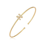 Minimalistische initiaalarmband n