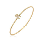 Minimalistische initiaalarmband r