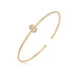 Minimalistische initiaalarmband s