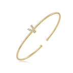 Minimalistische initiaalarmband v