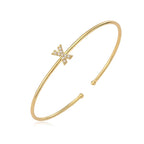 Minimalistische initiaalarmband x