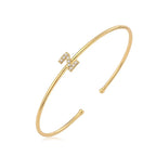 Minimalistische initiaalarmband z