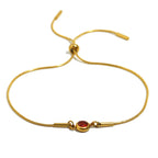 Gekleurde geboortesteen bangelarmband