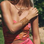 Bracelet Large Corail Femme or