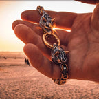 Bracelet loup géant viking Fenrir