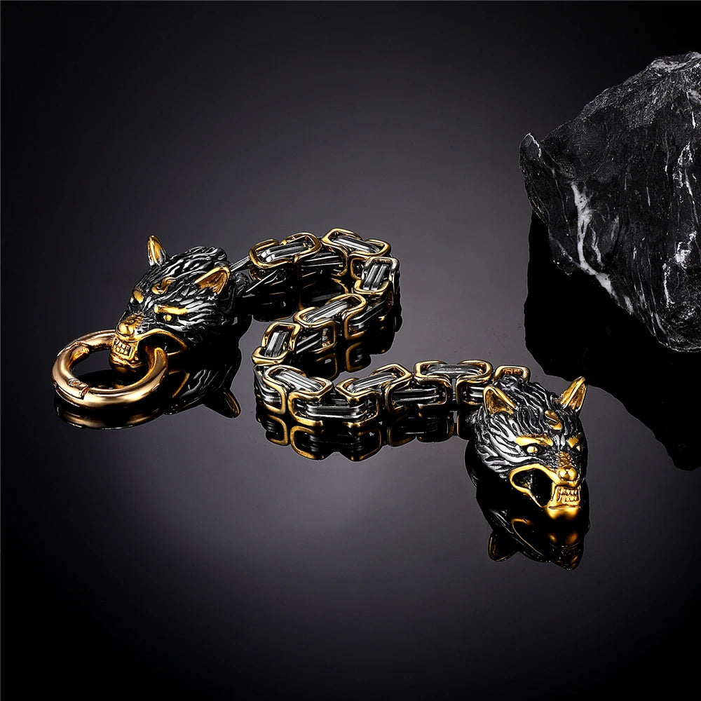Bracelet loup géant viking Fenrir