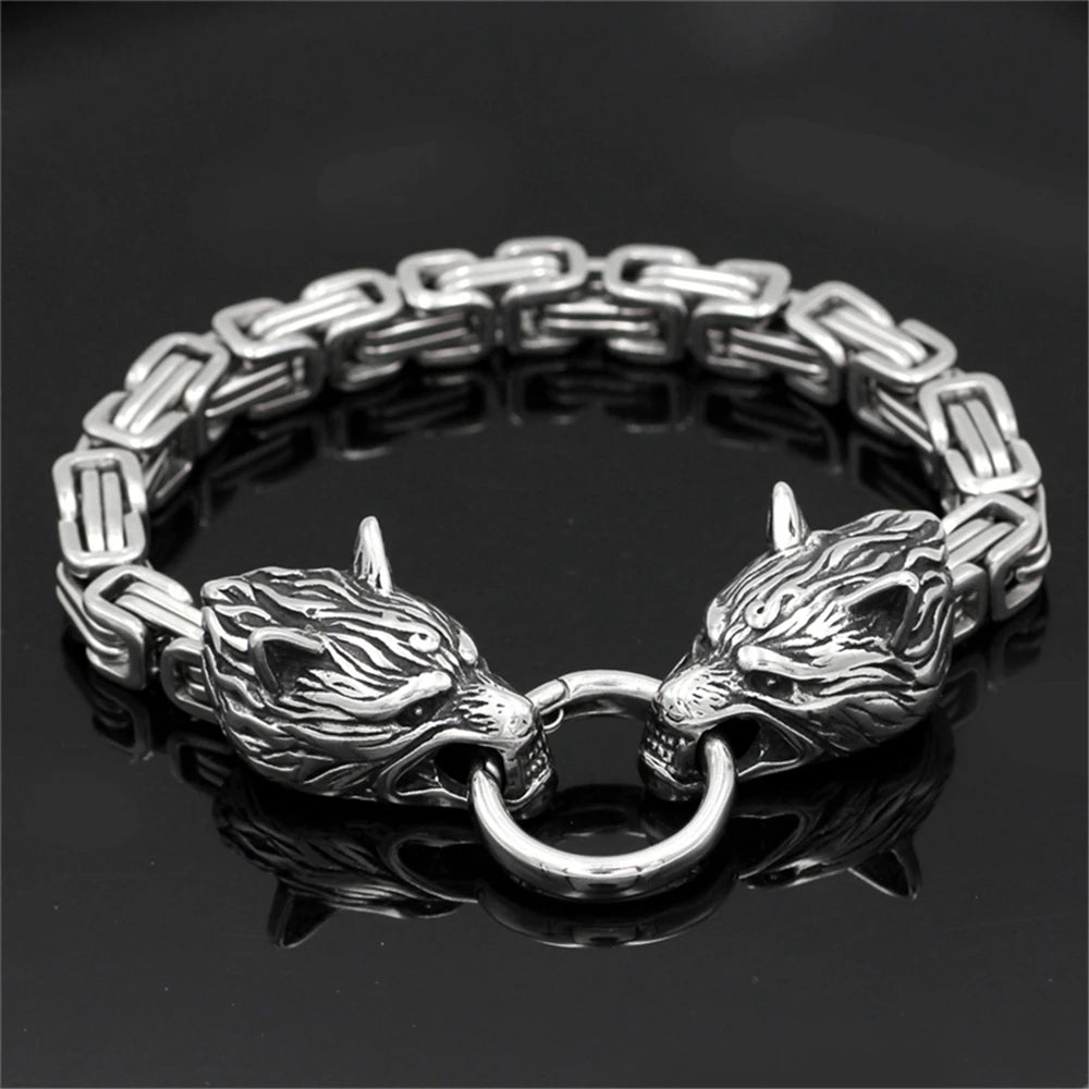 Bracelet loup géant viking Fenrir