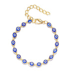 Blauwe boze oog armband Boheemse stijl 