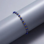 Blauwe boze oog armband Boheemse stijl 