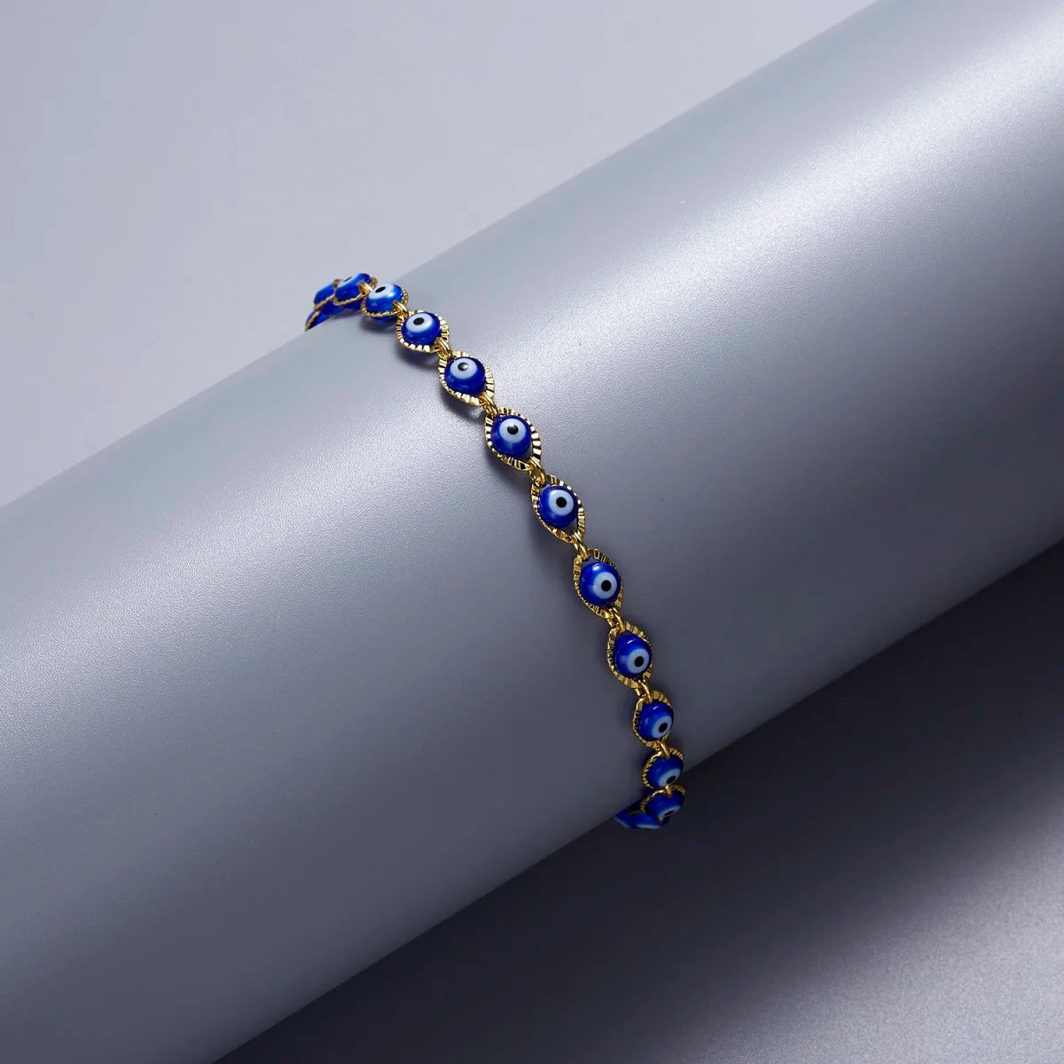 Blauwe boze oog armband Boheemse stijl 