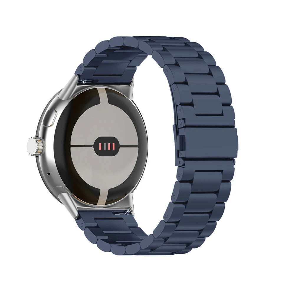 Horlogeband van gehard staal Smartwatch Google Pixel Watch 1 & 2 zwart
