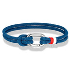 Nautische armband van gevlochten touw met knoop voor man of vrouw 