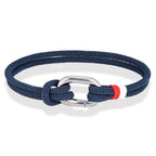 Nautische armband van gevlochten touw met knoop voor man of vrouw 
