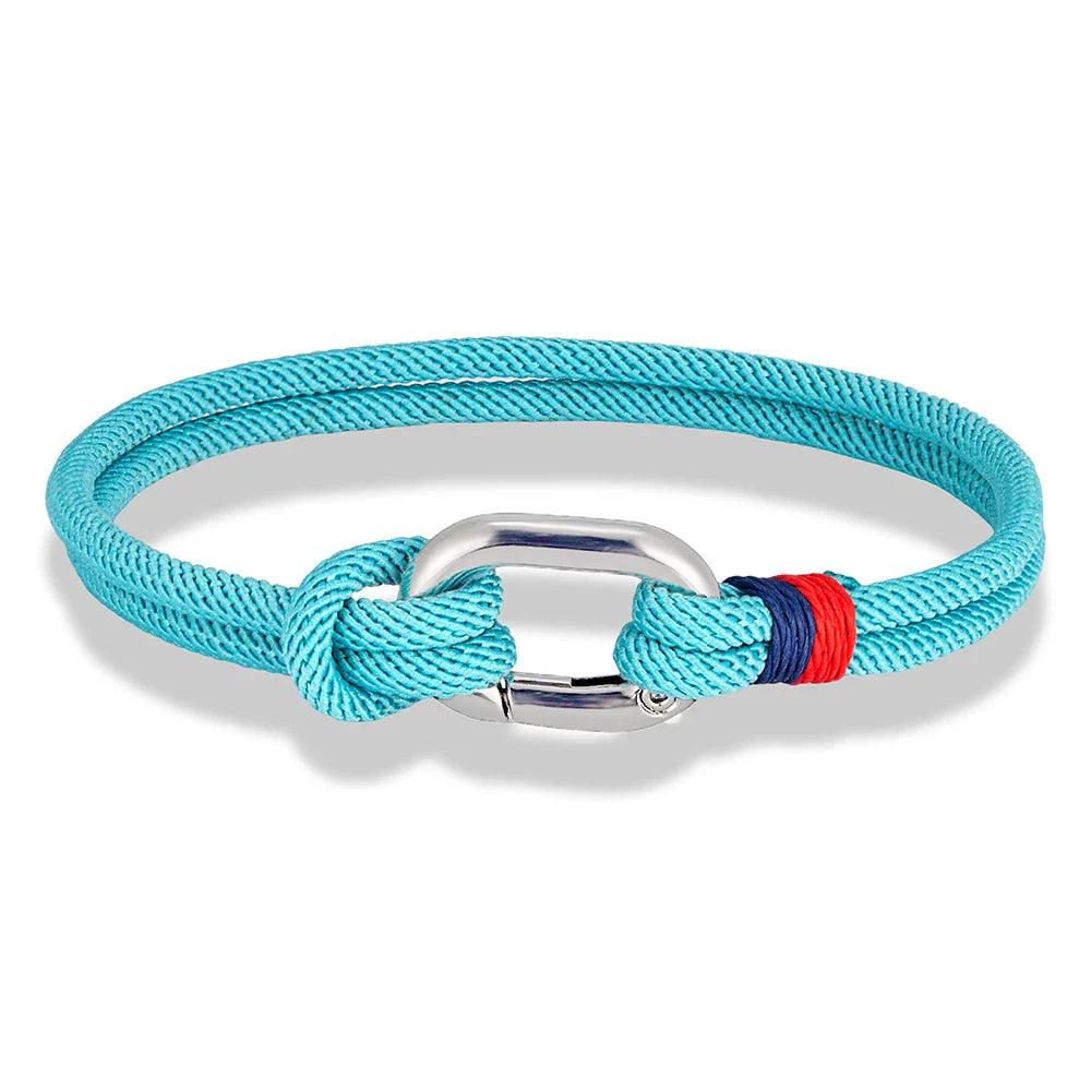 Nautische armband van gevlochten touw met knoop voor man of vrouw 