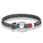 Nautische armband van gevlochten touw met knoop voor man of vrouw 