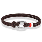 Nautische armband van gevlochten touw met knoop voor man of vrouw 