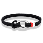 Nautische armband van gevlochten touw met knoop voor man of vrouw 