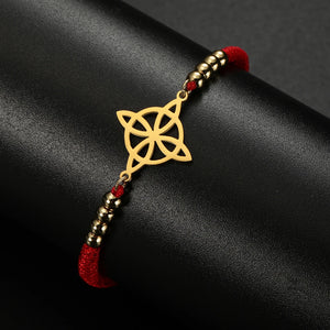 Bracelet Noeud de Sorcière Femme Gourmette Protection Wiccan 1