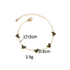 Armband met kleurenstaal van hartjes
