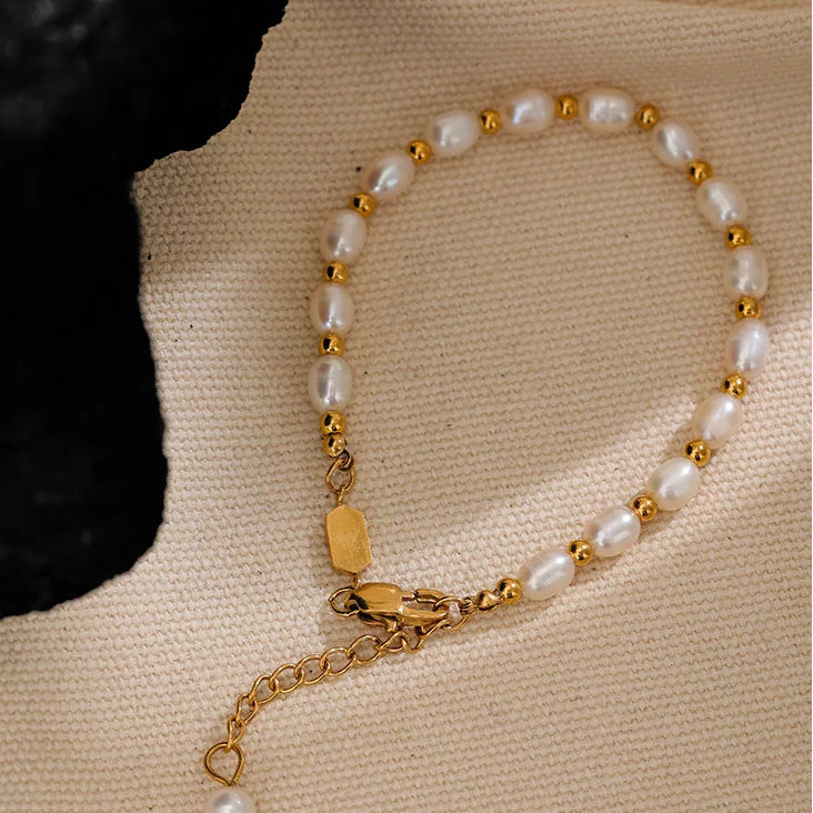 Armband met zoetwaterparel
