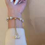 Armband met parel in eigentijdse stijl wit