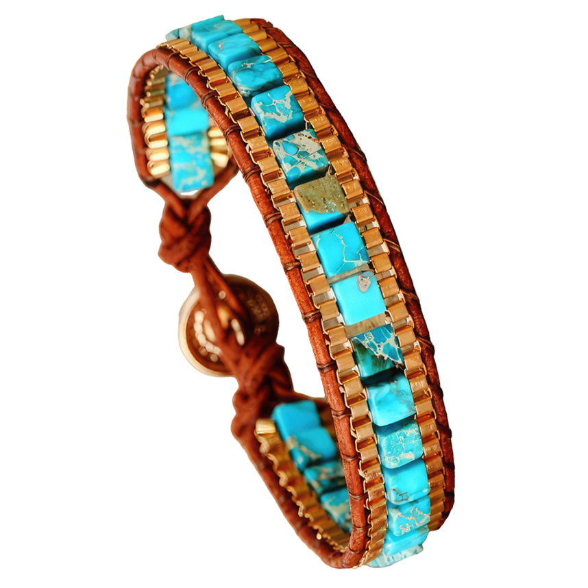 Turquoise Jaspis Armband 
