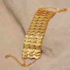 Armband voor Arabische moslimvrouw islam goud drievoudig