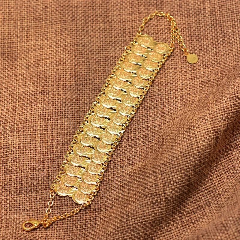 Armband voor Arabische moslimvrouw islam goud dubbel