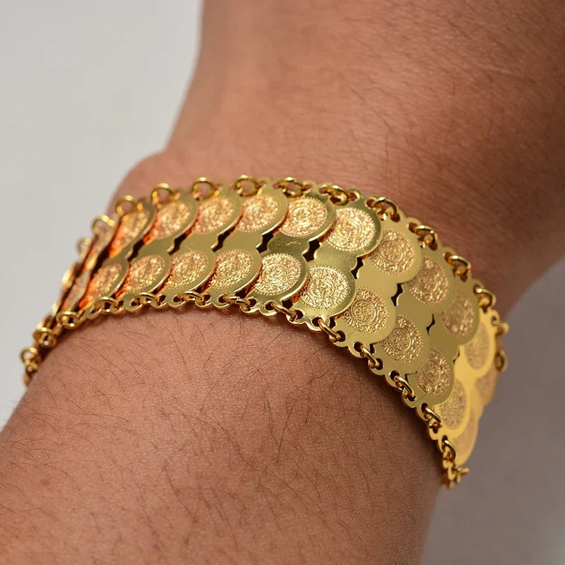 Armband voor Arabische moslimvrouw islam goud dubbel
