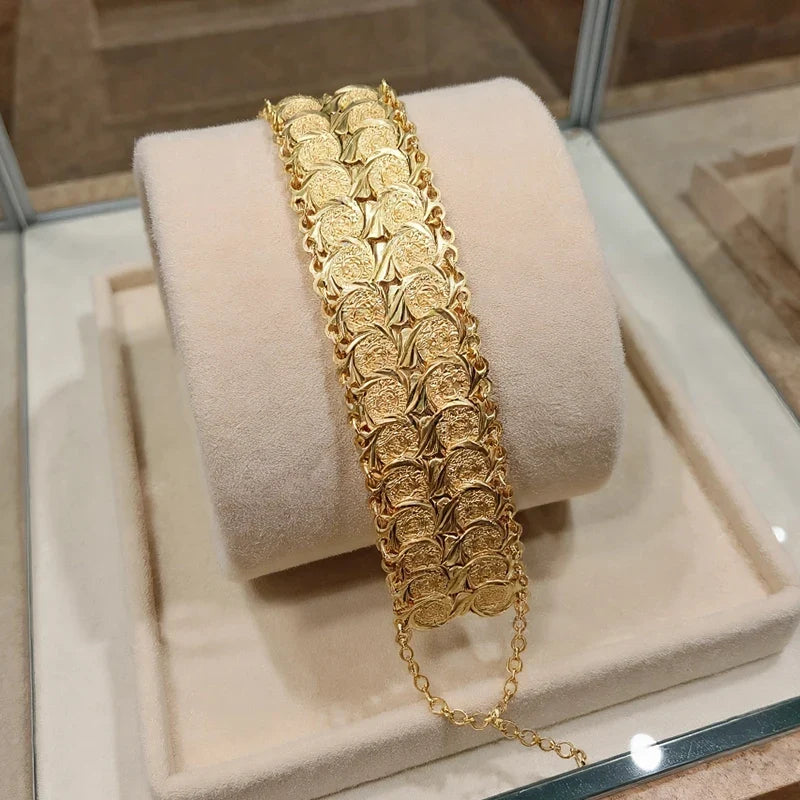 Armband voor Arabische moslimvrouw islam goud dubbel