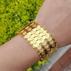 Armband voor Arabische moslimvrouw islam goud drievoudig