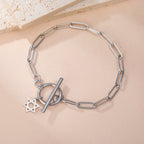 Armband voor dames met hanger van de <span data-glossary-id="star-of-david">Davidster</span>, Joods symbool in zilver