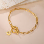 Armband voor dames met hanger van de <span data-glossary-id="star-of-david">Davidster</span>, Joods symbool in goud