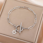 Armband voor dames met hanger van de <span data-glossary-id="star-of-david">Davidster</span>, Joods symbool in zilver