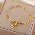 Armband voor dames met hanger van de <span data-glossary-id="star-of-david">Davidster</span>, Joods symbool in goud