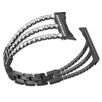 Armband voor dames Google Pixel Watch 1, 2, 3, 4 41mm 45mm zwart