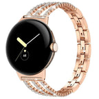 Armband voor dames Google Pixel Watch 1, 2, 3, 4 41mm 45mm roségoud