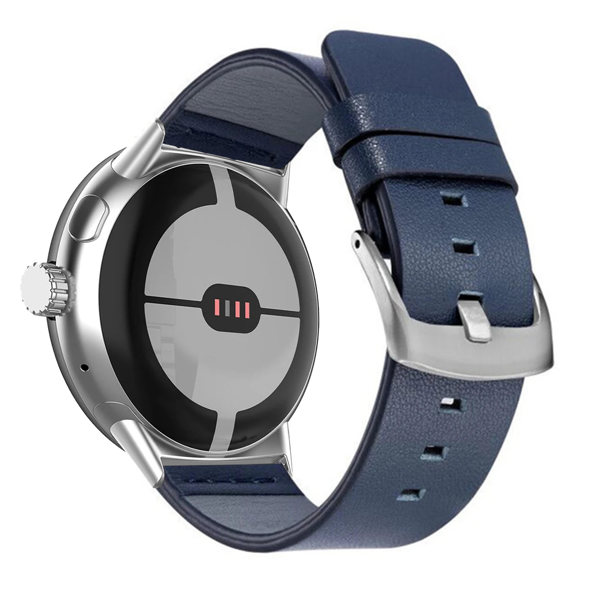 Horlogebandje voor Google Pixel Watch in bruin leer 1, 2, 3, 41mm 45mm blauw
