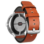 Horlogebandje voor Google Pixel Watch in oranje leer 1, 2, 3, 41mm 45mm