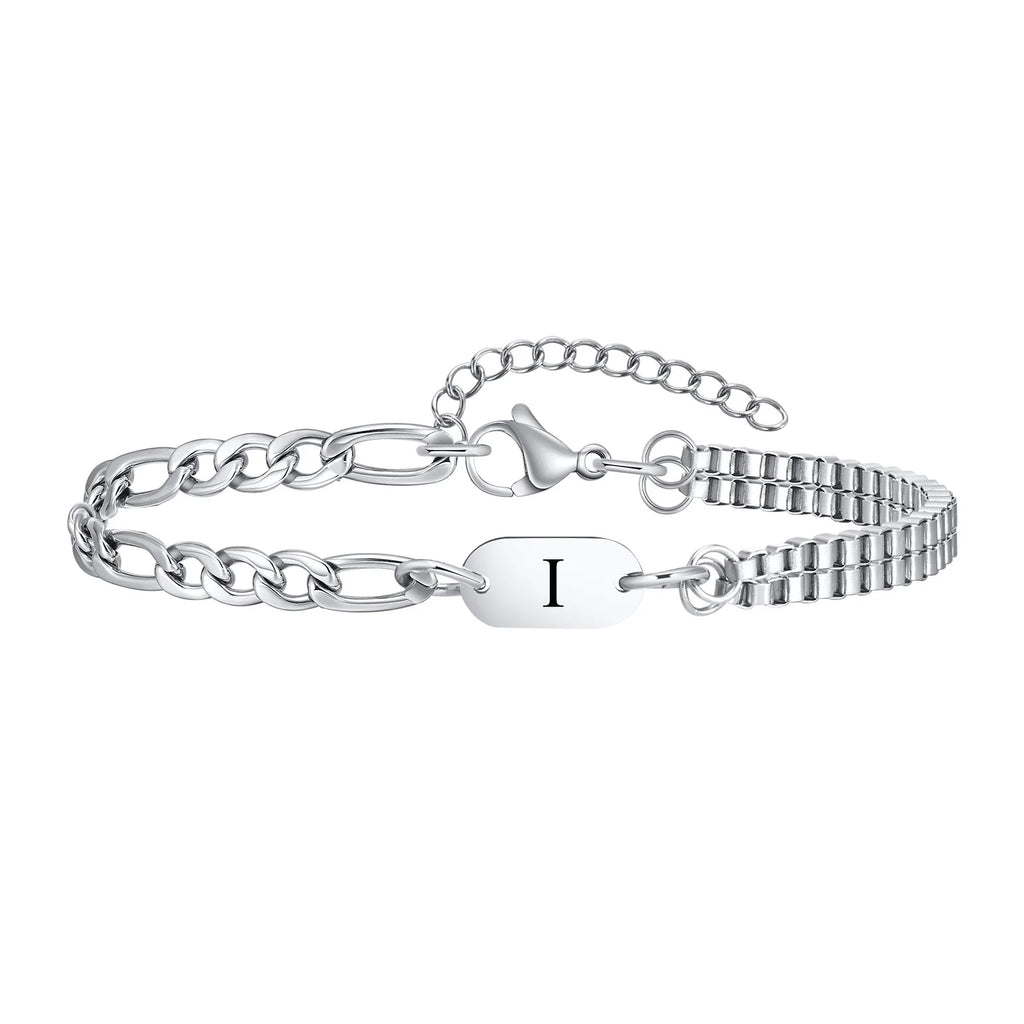 Armband voor heren met initiaal i