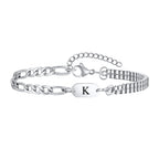 Armband voor heren met initiaal k