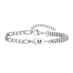 Armband voor heren met initiaal m