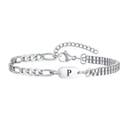 Armband voor heren met initiaal p