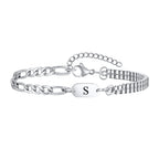 Armband voor heren met initiaal s