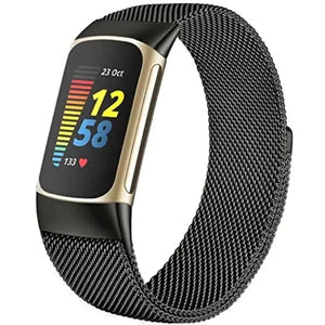 Bracelet pour Montre Fitbit Charge 3 Charge 4 Charge 5 noir