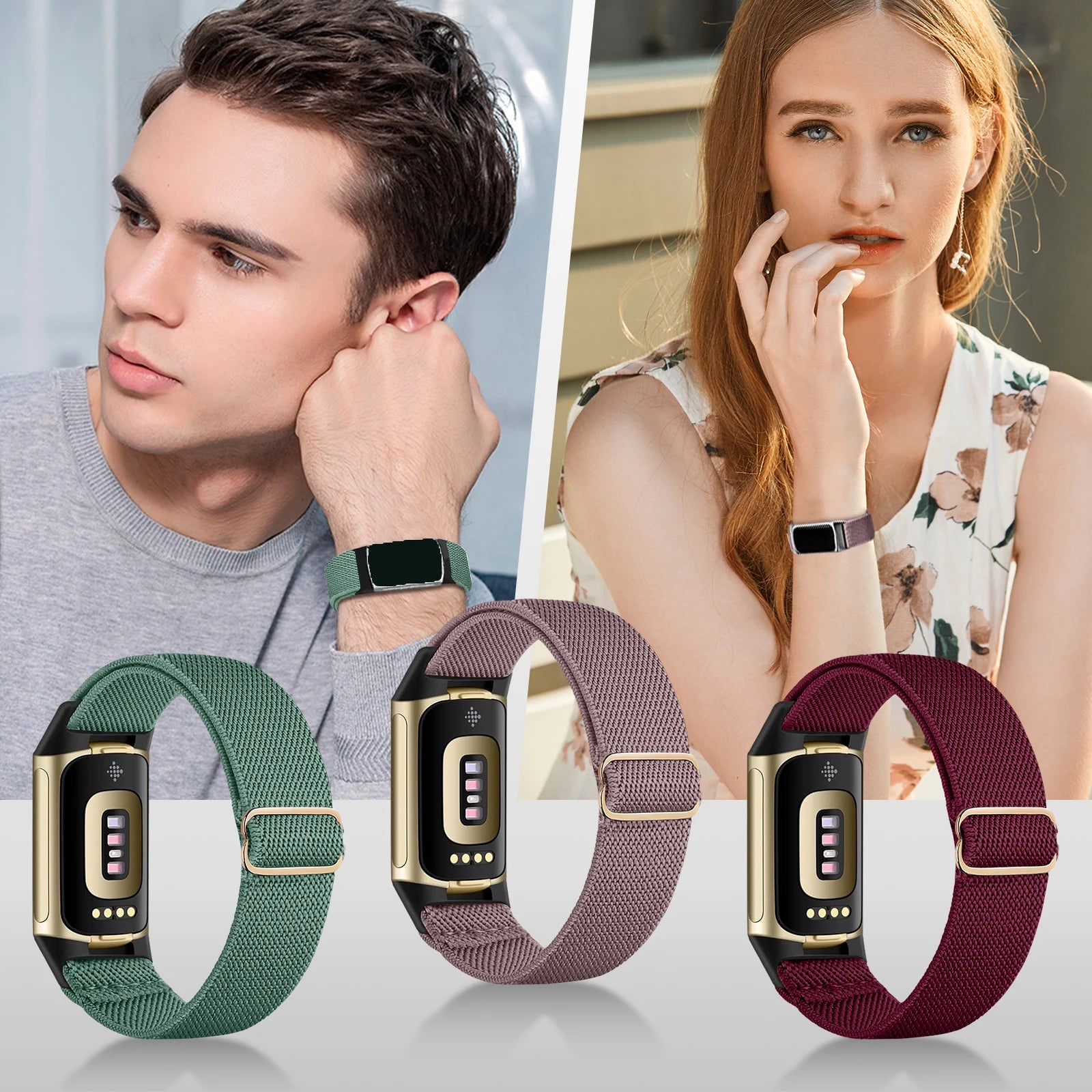 Armband voor Fitbit Charge 5, Charge 6 horloge 