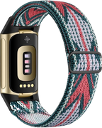 Armband voor Fitbit Charge 5, Charge 6 horloge wit en roze