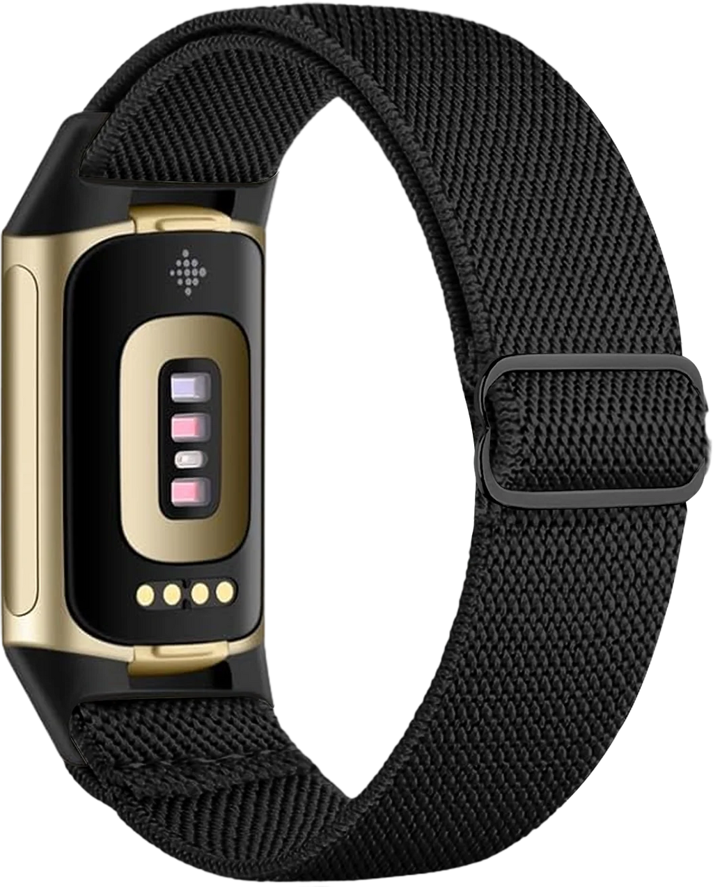 Armband voor Fitbit Charge 5, Charge 6 horloge zwart