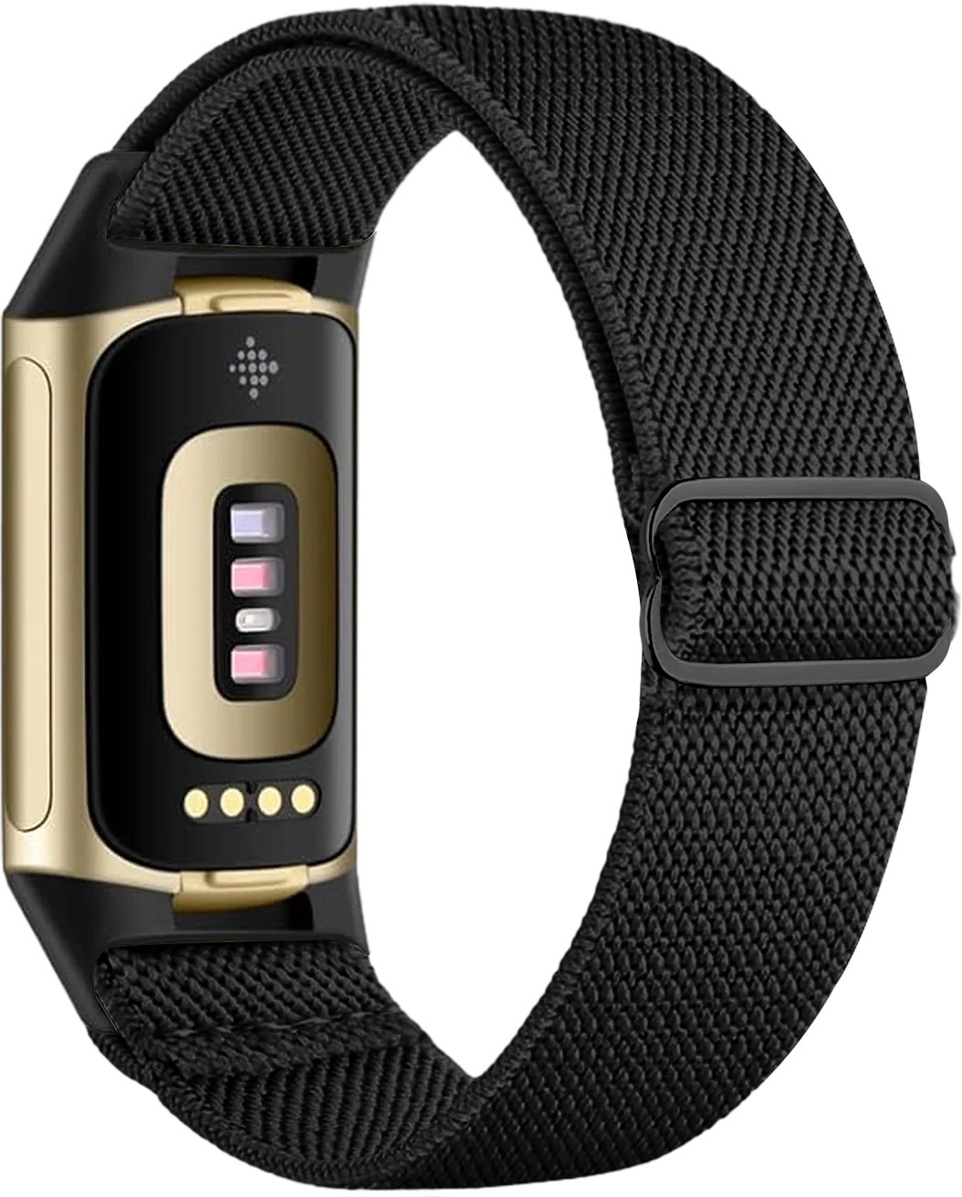 Armband voor Fitbit Charge 5, Charge 6 horloge zwart