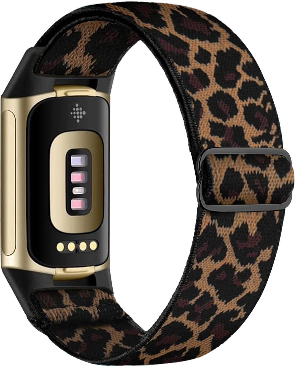 Armband voor Fitbit Charge 5, Charge 6 horloge luipaard